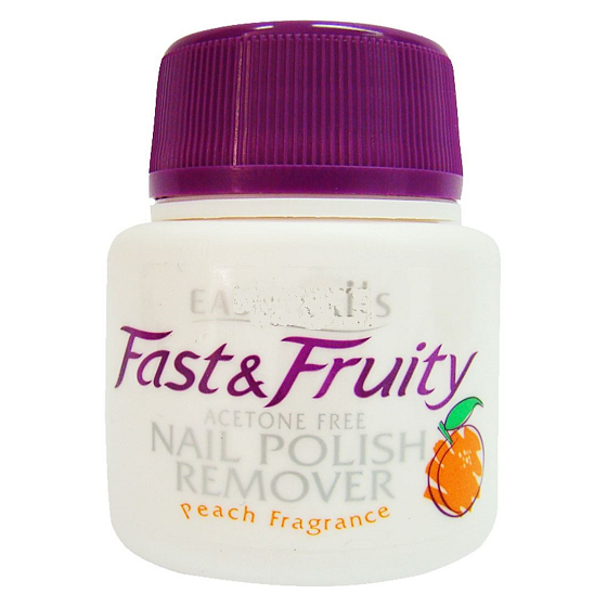 Easy Nails Fast & Fruity Nagellackentferner mit Schwamm Peach 50 ml