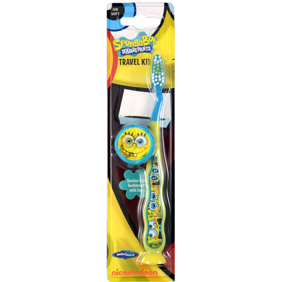 SpongeBob Soft 3D Zahnbürste für Kinder mit Schutzkappe