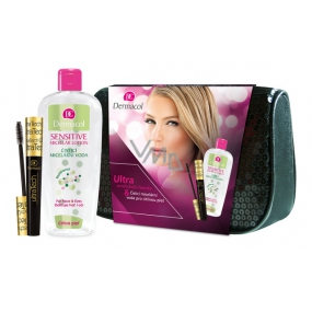 Dermacol UltraTech Macsara Mascara schwarz 10 ml + empfindliches mizellares Reinigungswasser 400 ml, Kosmetikset Dermacol UltraTech Macsara Mascara schwarz 10 ml + empfindliches mizellares Reinigungswasser 400 ml, Kosmetikset