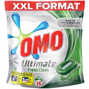 Omo Ultimate Fresh Clean Dualcaps Universalkapseln zum Waschen von 36 Dosen 928 g