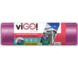 viGO! Versenkbare Müllsäcke lila, 27 µ, 120 Liter 70 x 100 cm 10 Stück