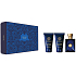 Versace Dylan Blue Eau de Toilette für Männer 50 ml + Duschgel 50 ml + Aftershave 50 ml, Geschenkset