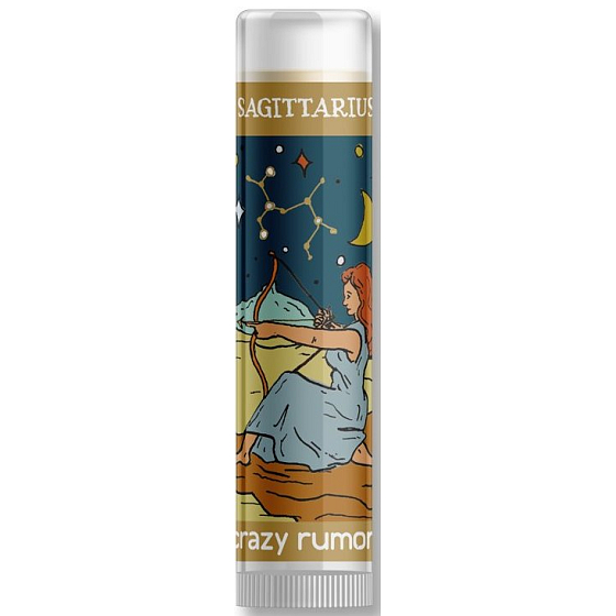 Crazy Rumors Zodiac Schütze Lippenbalsam mit Zitrus-, Gewürz- und Waldfruchtgeschmack 4,4 ml