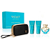 Versace Dylan Turquoise Eau de Toilette für Frauen 100 ml + Körperlotion 100 ml + Duschgel 100 ml + Kosmetiktasche, Geschenkset für Frauen