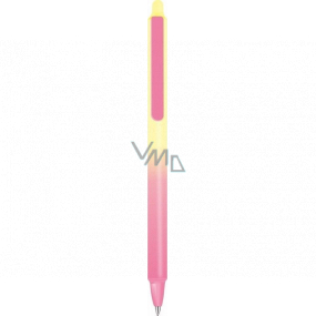 Colorino Gummierter Stift Pastell gelb-rosa, blaue Mine 0,5 mm