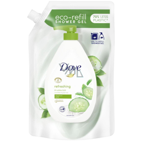 Dove Erfrischendes Duschgel mit Gurke und grünem Tee Nachfüllpackung 720 ml