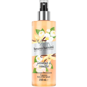 Bruno Banani Sunset Blossom Jasmine & Vanilla parfümiertes Körper- und Haarspray für Frauen 250 ml