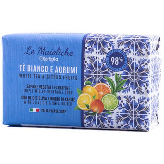 Iteritalia Weißer Tee und Zitruspflanzen-Toilettenseife 175 g