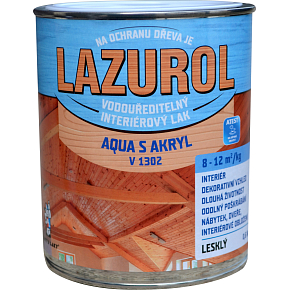 Lazurol Aqua S Akryl V1302 glänzender Lack für Holz 600 g