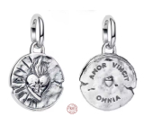 Charm Sterlingové stříbro 925 Láska vítězí – Amor Vincit Omnia, symbol oddanosti, přívěsek na náramek láska