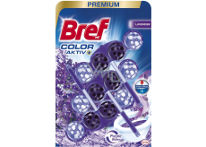 Bref WC Purple Aktiv Lavendel, WC Block in Kugeln, Duft von Lavendel, 3 x 50 g
