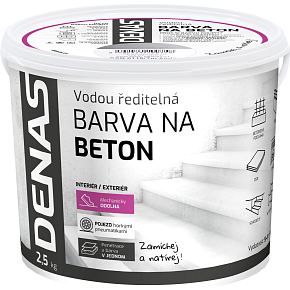 DENAS NA BETON Dachfarbe für Beton, 0905 grau rutschfest, 2,5 kg