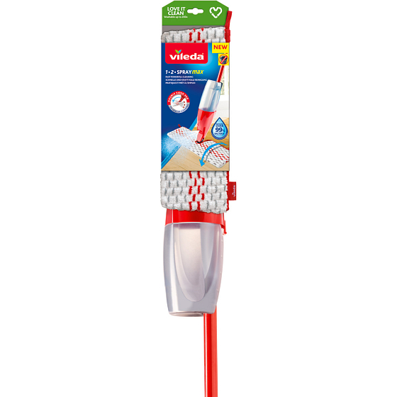 Vileda 1.2 Spray Max flacher Mop mit Sprühfunktion
