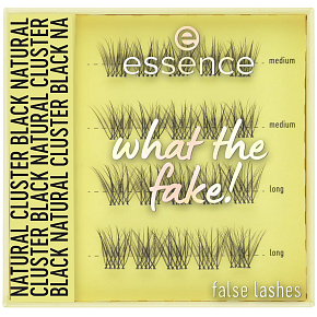 Essence künstliche Wimpern What the fake! 06 Natural cluster black, 1 g