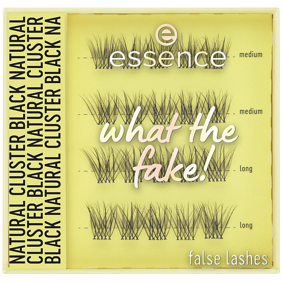 Essence künstliche Wimpern What the fake! 06 Natural cluster black, 1 g