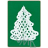 Häkeln Sie Weihnachtsverzierung - dreidimensionaler Baum 8 cm