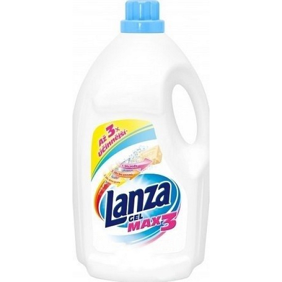 Lanza Max3 Normales Gel-Flüssigwaschmittel 40 Dosen 3 l