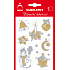 Arch Holographische dekorative Weihnachtsaufkleber mit Glitzer 705-SG Gold-Silber 8,5 x 12,5 cm