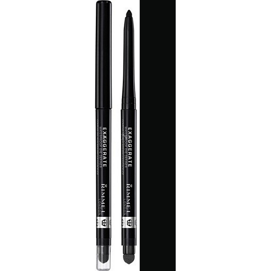 Rimmel London Exaggerate automatischer wasserdichter Eyeliner 262 Blackest Black 0,28 g