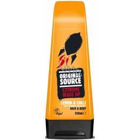 Original Source Zitrone und Chili 2 in 1 Duschgel und Shampoo für Männer 250 ml