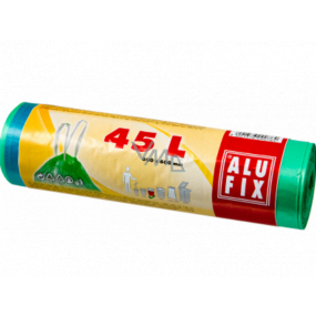Alufix Müllsäcke einziehbar grün, 14 µm, 45 Liter, 60 x 60 cm, 20 Stück