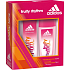 Adidas Fruity Rhythm Scented Deo-Glas 75 ml + 150 ml Deospray, Kosmetikset