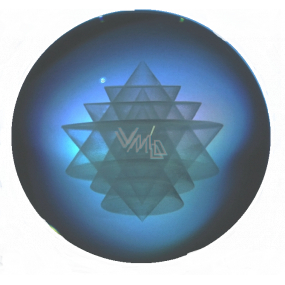 Sri Yantra in einer Glaskugel bringt materiellen und spirituellen Reichtum von 6 cm