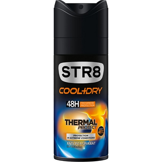 Str8 Cool + Dry Thermal Protect 48h Antitranspirant Deodorant Spray für Männer 150 ml