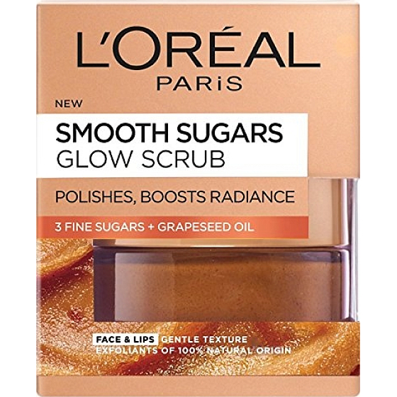 Loreal Paris Smooth Sugars Glow Scrub sanft aufhellendes Zuckerpeeling 50 ml