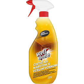 Well Done Möbelreiniger mit Bienenwachs, 750 ml