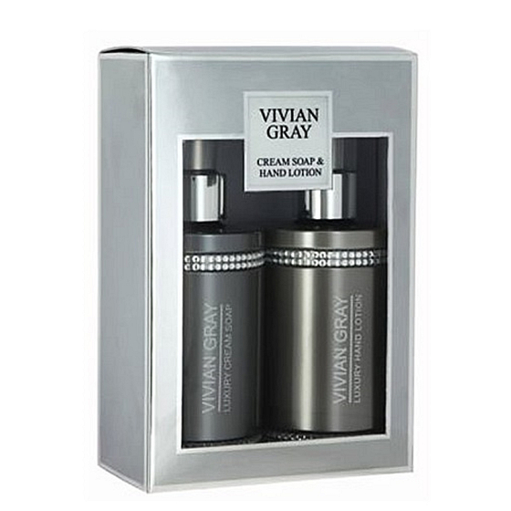 Vivian Grey Crystal Grey 250 ml Körperlotion + 250 ml Duschgel, Kosmetikset