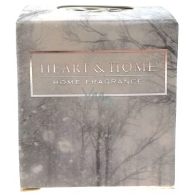 Heart & Home Winter's Tale Soja-Duftkerze ohne Verpackung brennt bis zu 15 Stunden 52 g