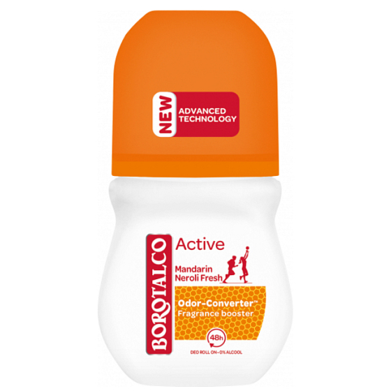 Borotalco Active Mandarin und Neroli Fresh Roll-On Deodorant Unisex 50 ml
