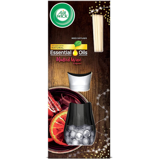 Air Wick Reed Diffusor Ätherische Öle Glühwein - Aroma von Glühwein Räucherstäbchen Lufterfrischer 30 ml