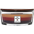 WoodWick Trilogy Holiday Cheer - Duftkerze mit Urlaubsfreude, breitem Holzdocht und Bootsdeckel 453 g