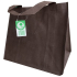 Einkaufstasche aus Stoff 32 x 28 x 22 cm braun