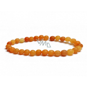 Aventurin orange mattes Armband elastischer Naturstein, Kugel 6 mm / 16-17 cm, Stein des Glücks und des Wohlstandes