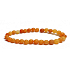 Aventurin orange mattes Armband elastischer Naturstein, Kugel 6 mm / 16-17 cm, Stein des Glücks und des Wohlstandes