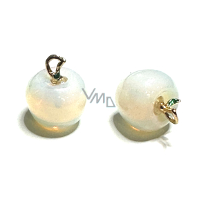 Opalit Apfel der Erkenntnis Anhänger, Kunststein 2,7 x 15 mm, Stein der Wünsche und der Hoffnung Opalit Apfel der Erkenntnis Anhänger, Kunststein 2,7 x 15 mm, Stein der Wünsche und der Hoffnung