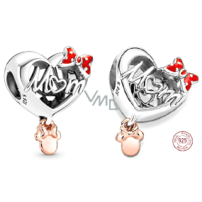 Charme Sterling Silber 925 Disney Minnie Mouse Mom - Mom, Perle für Armband Charme Sterling Silber 925 Disney Minnie Mouse Mom - Mom, Perle für Armband