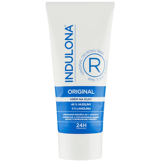 Indulona Original 24 Hour Hydration Handcreme mit Lanolin und Vaseline 30 ml