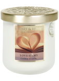 Heart & Home Love Story Soja-Duftkerze medium brennt bis zu 30 Stunden 110 g