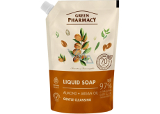 Green Pharmacy Mandel und Arganöl flüssige Seife Nachfüllung 460 ml