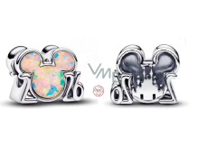 Charm Sterlingové stříbro 925 Disney Mickey s opálem rok 2026, korálek na náramek film