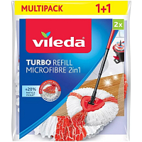 Vileda Turbo Microfibre 2v1 Ersatz für Mopp 2 Stück