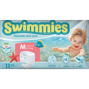 Swimmies Schwimmwindeln 9-15 kg, 11 Stk