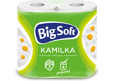 Big Soft Kamilka 3lagiger Toilettenpapier, 4 Rollen, 16,8 m Rolle