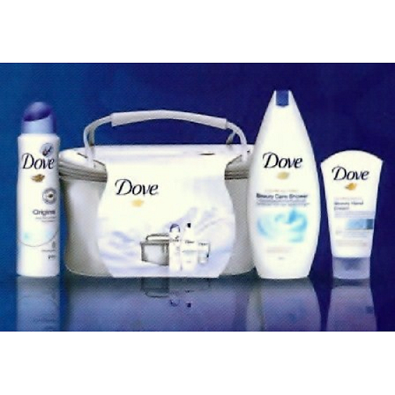 Dove Original silberne Kosmetiktasche