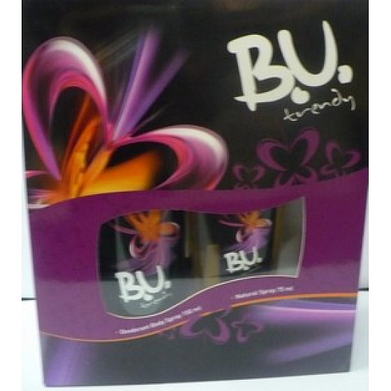 BU Trendy Eau de Parfum 75 ml + 150 ml Spray Deodorant für Frauen Geschenkset