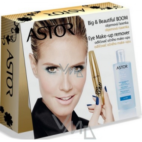 Astor Make-up Entferner 125 ml + Big & Beautiful Boom! Mascara schwarz 12 ml, Kosmetikset